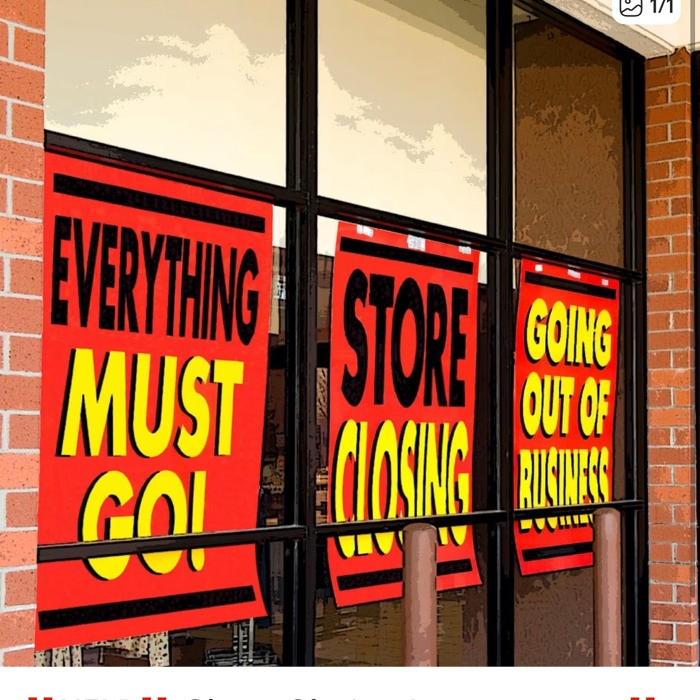 !! Store Closing !!